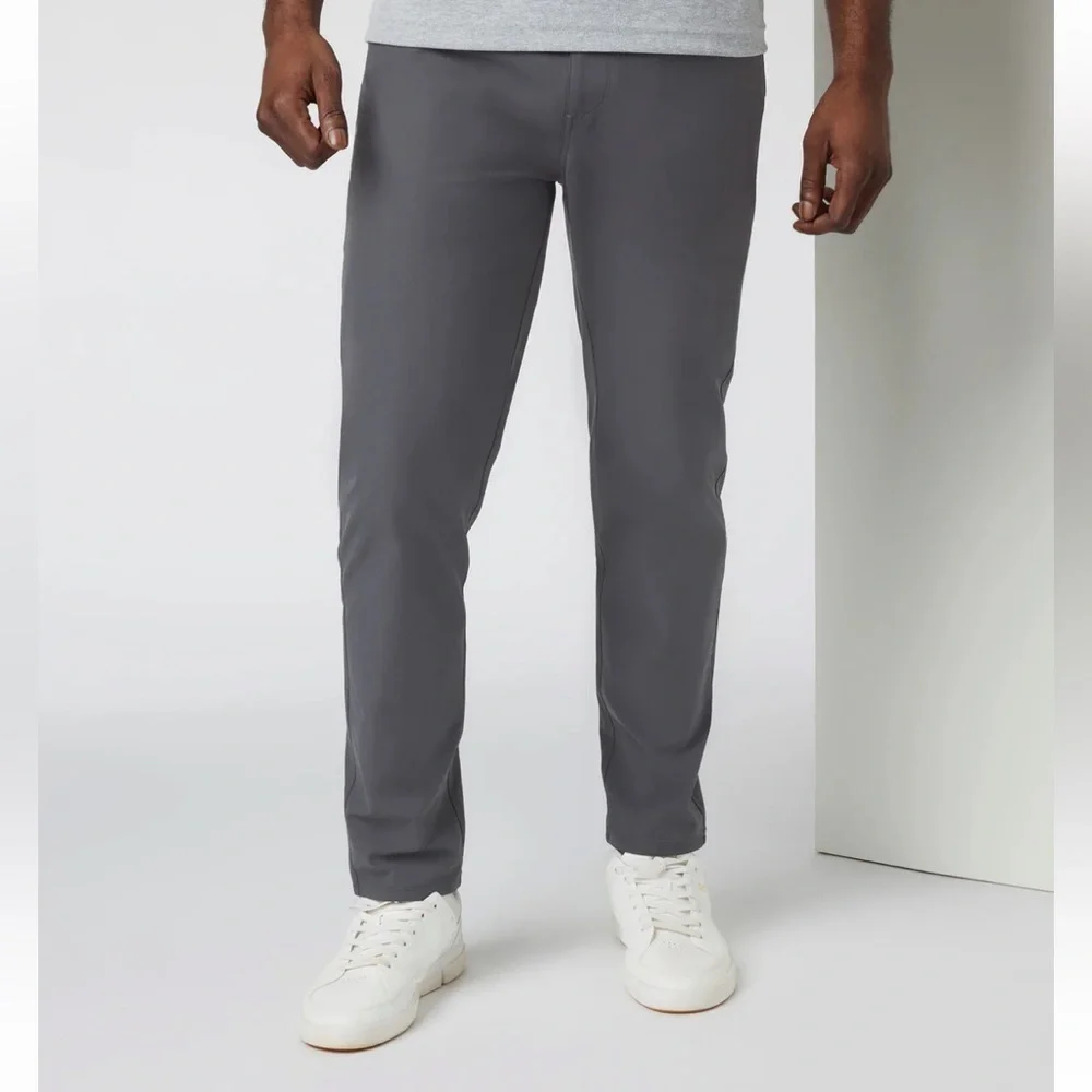Vuori Meta Athletic Slim Pants in Charcoal Size 28